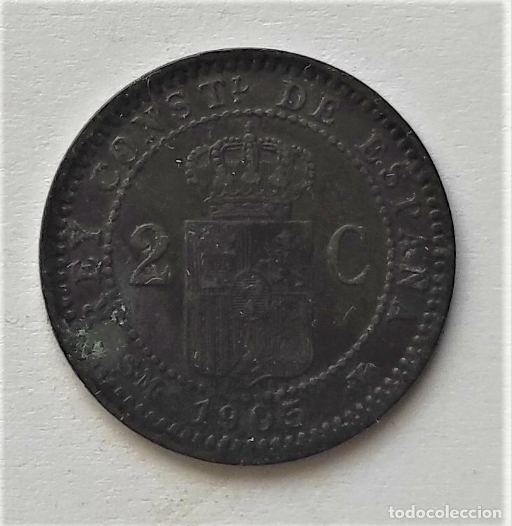 Monedas de Espa&ntilde;a: 2 c&eacute;ntimos de Espa&ntilde;a del 1905 - Foto 2