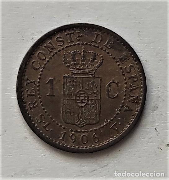 Monedas de Espa&ntilde;a: 1 c&eacute;ntimo de Espa&ntilde;a del 1906 - Foto 1