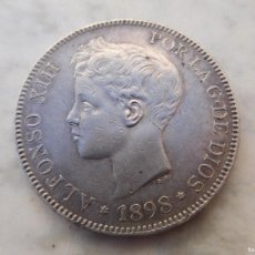 Monedas de España: 5 PESETAS DE PLATA AÑO 1898 ESTRELLAS 18 98