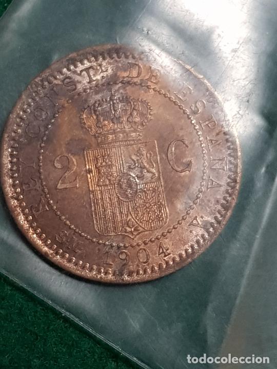 Monedas de Espa&ntilde;a: 2 CENTIMOS ALFONSO XIII-1904 - Foto 2