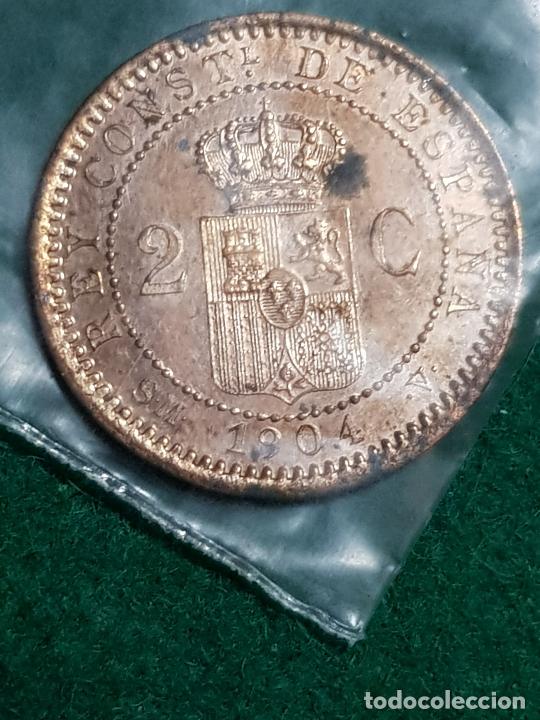 Monedas de Espa&ntilde;a: 2 CENTIMOS ALFONSO XIII-1904 - Foto 2