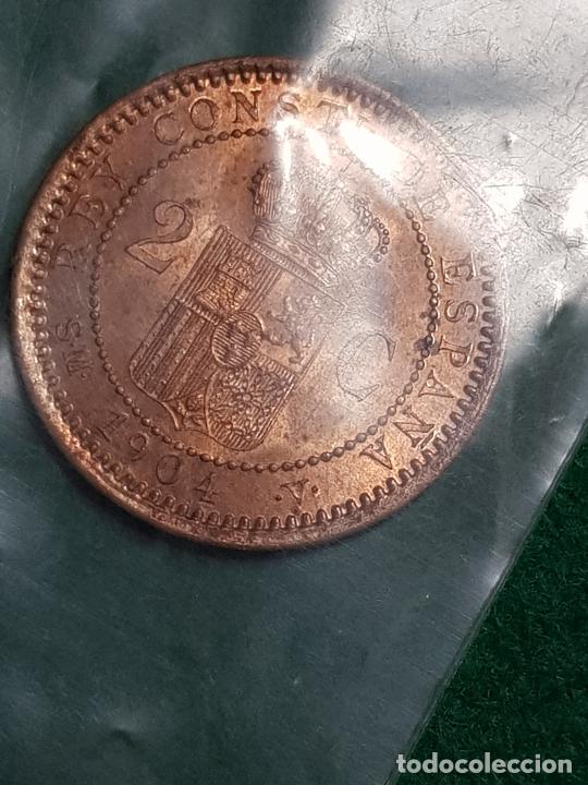 Monedas de Espa&ntilde;a: 2 CENTIMOS ALFONSO XIII-1904 - Foto 2
