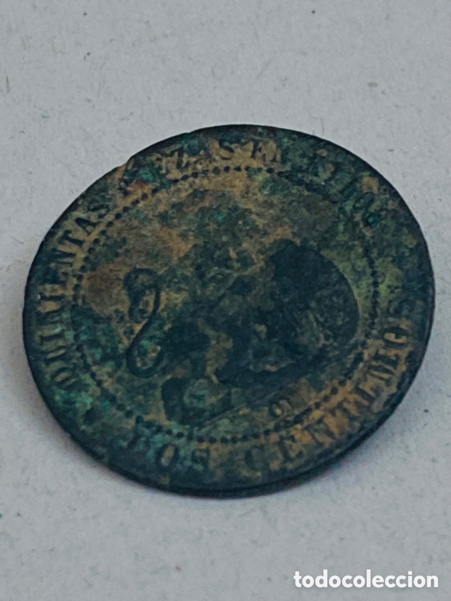 Monedas de Espa&ntilde;a: Moneda dos c&eacute;ntimos 1870 - Foto 1