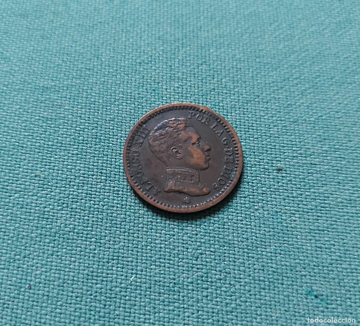 Monedas de Espa&ntilde;a: Moneda de 2 c&eacute;ntimos, 1904 Alfonso XIII - Foto 1