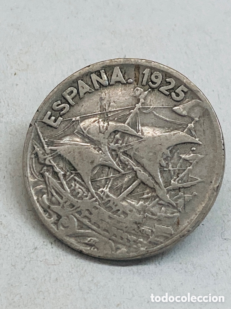 Monedas de Espa&ntilde;a: Moneda de 25 c&eacute;ntimos 1925 - Foto 2
