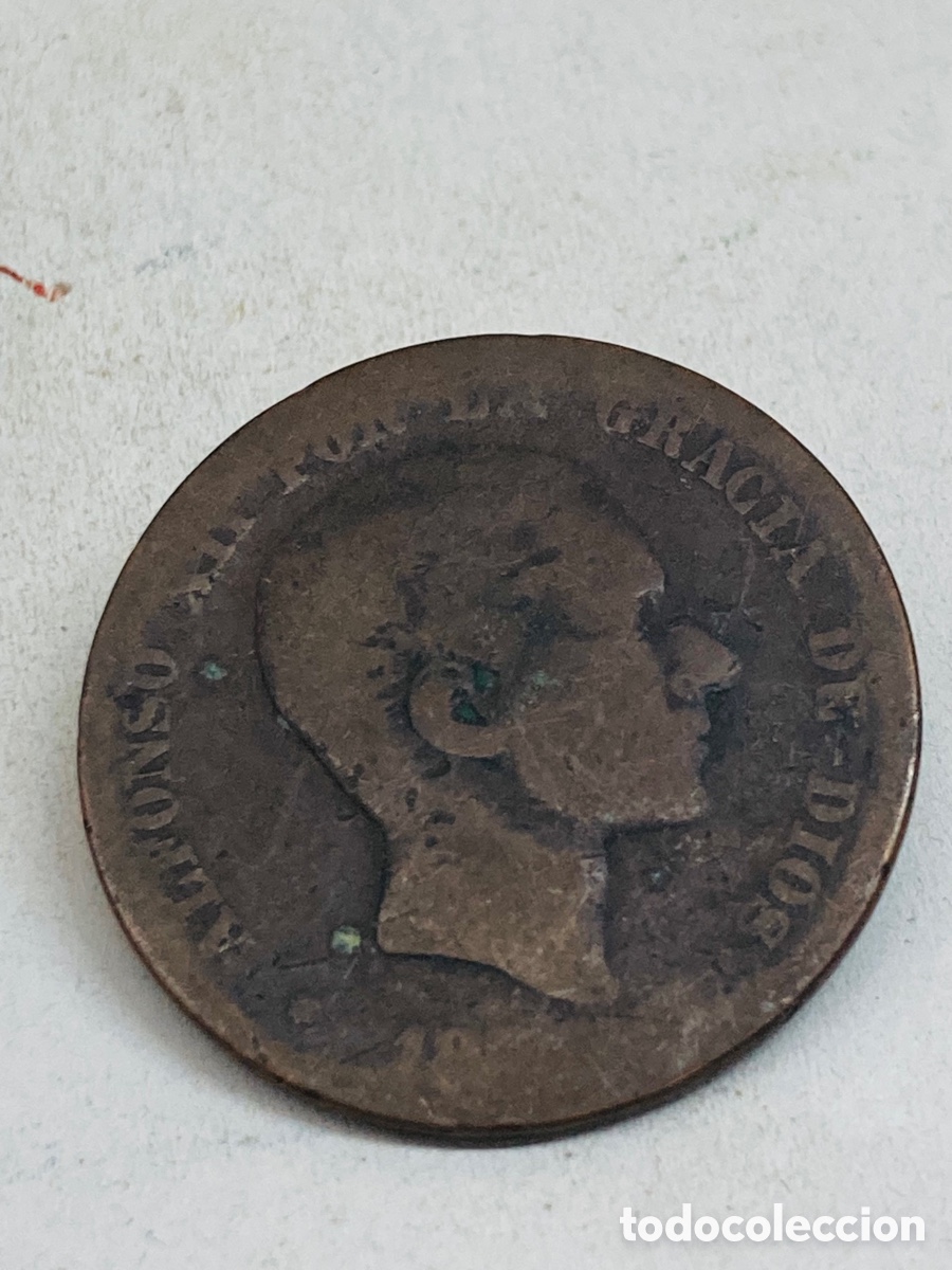 Monedas de Espa&ntilde;a: Moneda Diez c&eacute;ntimos 1879 - Foto 2