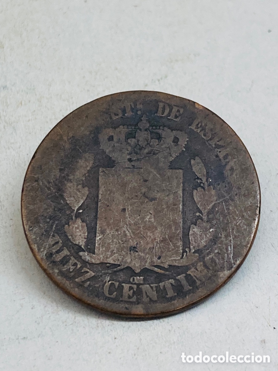 Monedas de Espa&ntilde;a: Moneda Diez c&eacute;ntimos 1879 - Foto 1