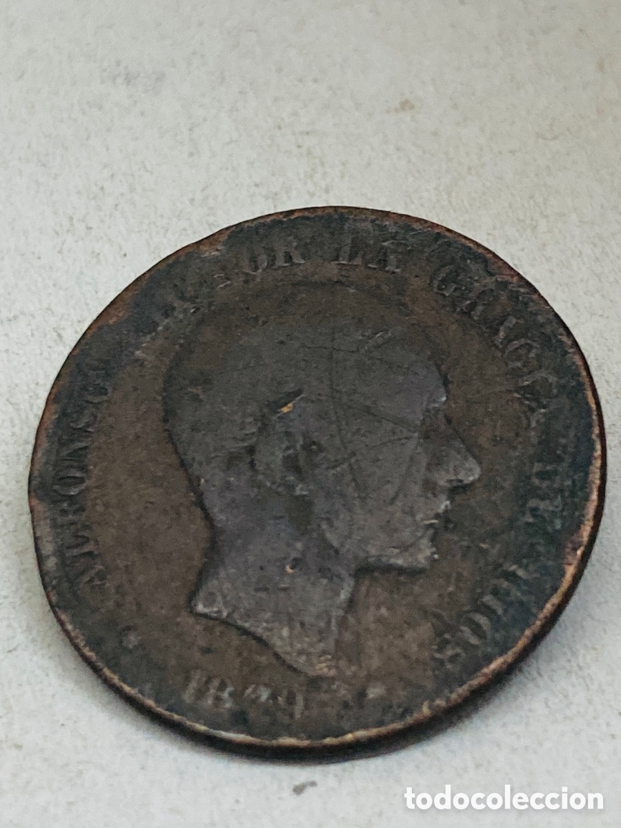 Monedas de Espa&ntilde;a: Moneda diez c&eacute;ntimos 1879 - Foto 1