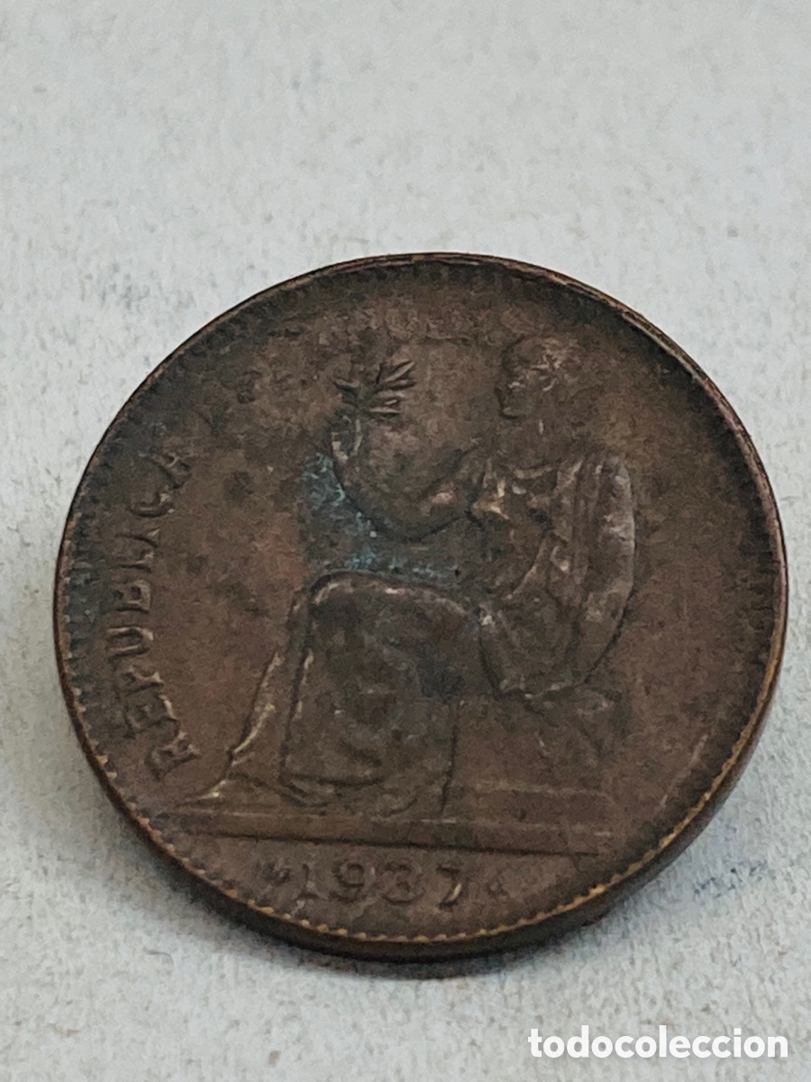 Monedas de Espa&ntilde;a: Moneda de 50 c&eacute;ntimos 1937 - Foto 1