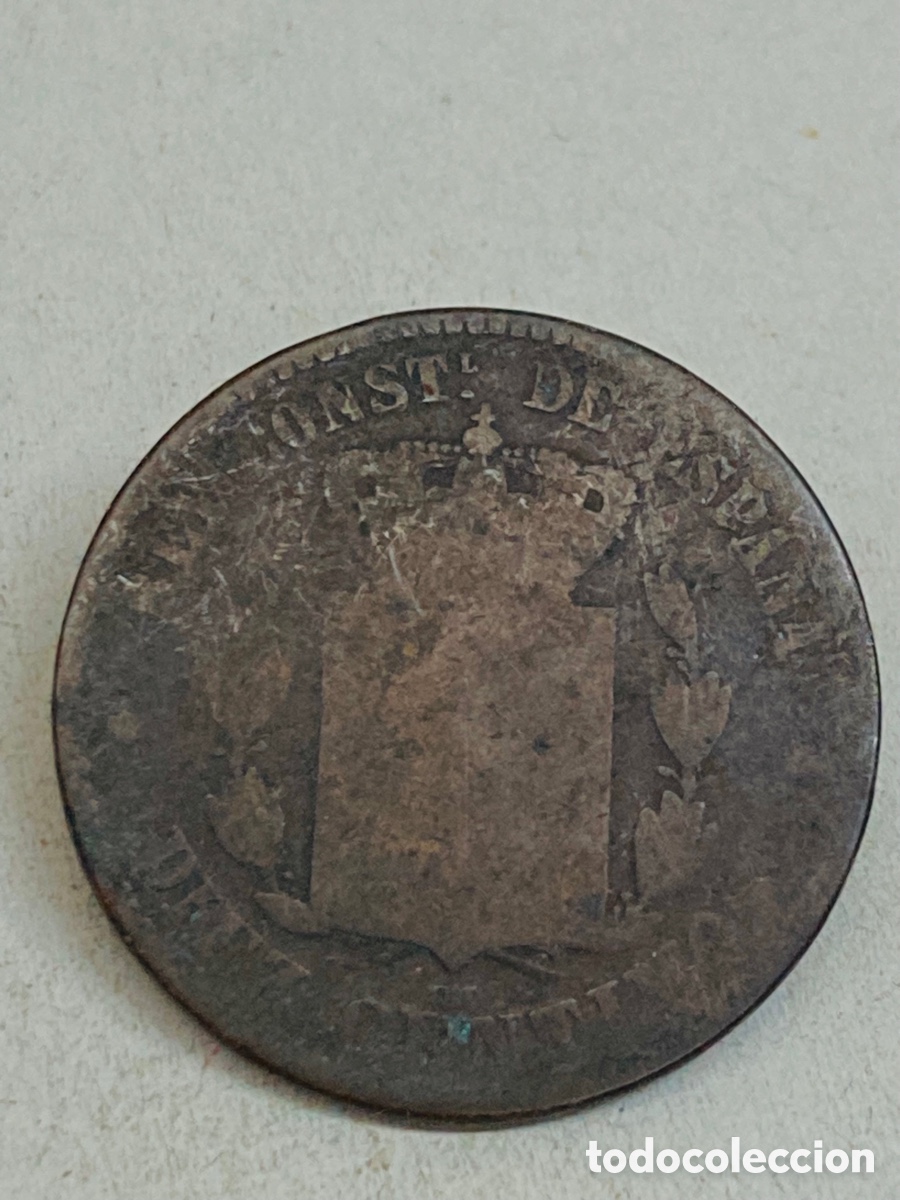 Monedas de Espa&ntilde;a: Moneda de diez c&eacute;ntimos 1879 - Foto 1