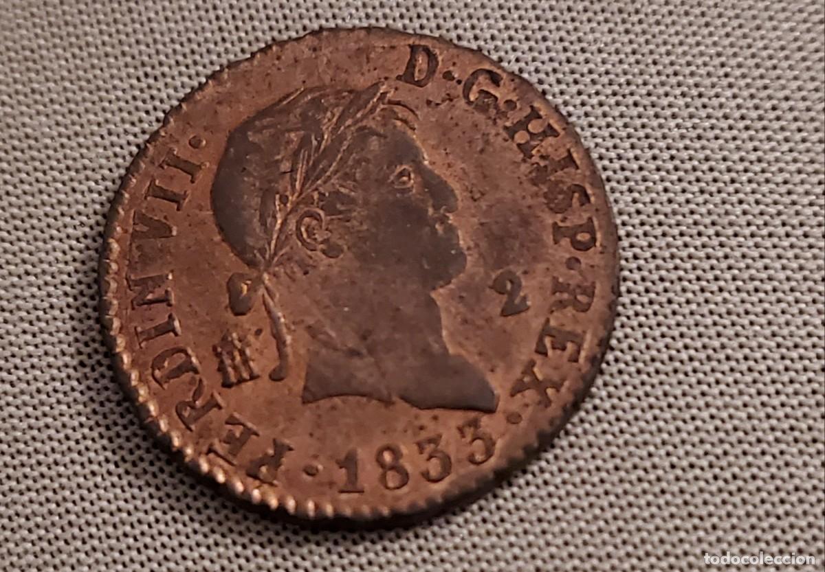 Monedas de Espa&ntilde;a: SC 2 maravedis 1833 Fernando Vll - Foto 1
