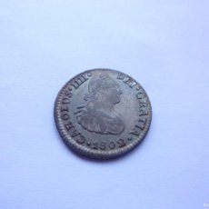 Monedas de España: 10SBK ESPAÑA MEXICO CARLOS IV 1/2 REAL DE PLATA 1802 FT. Lote 390425484