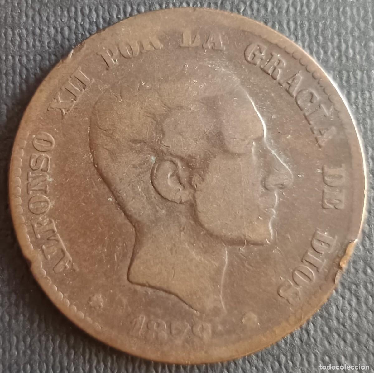 Monedas de Espa&ntilde;a: 10 C&eacute;ntimos 1879 - Alfonso XII - Espa&ntilde;a - Foto 1