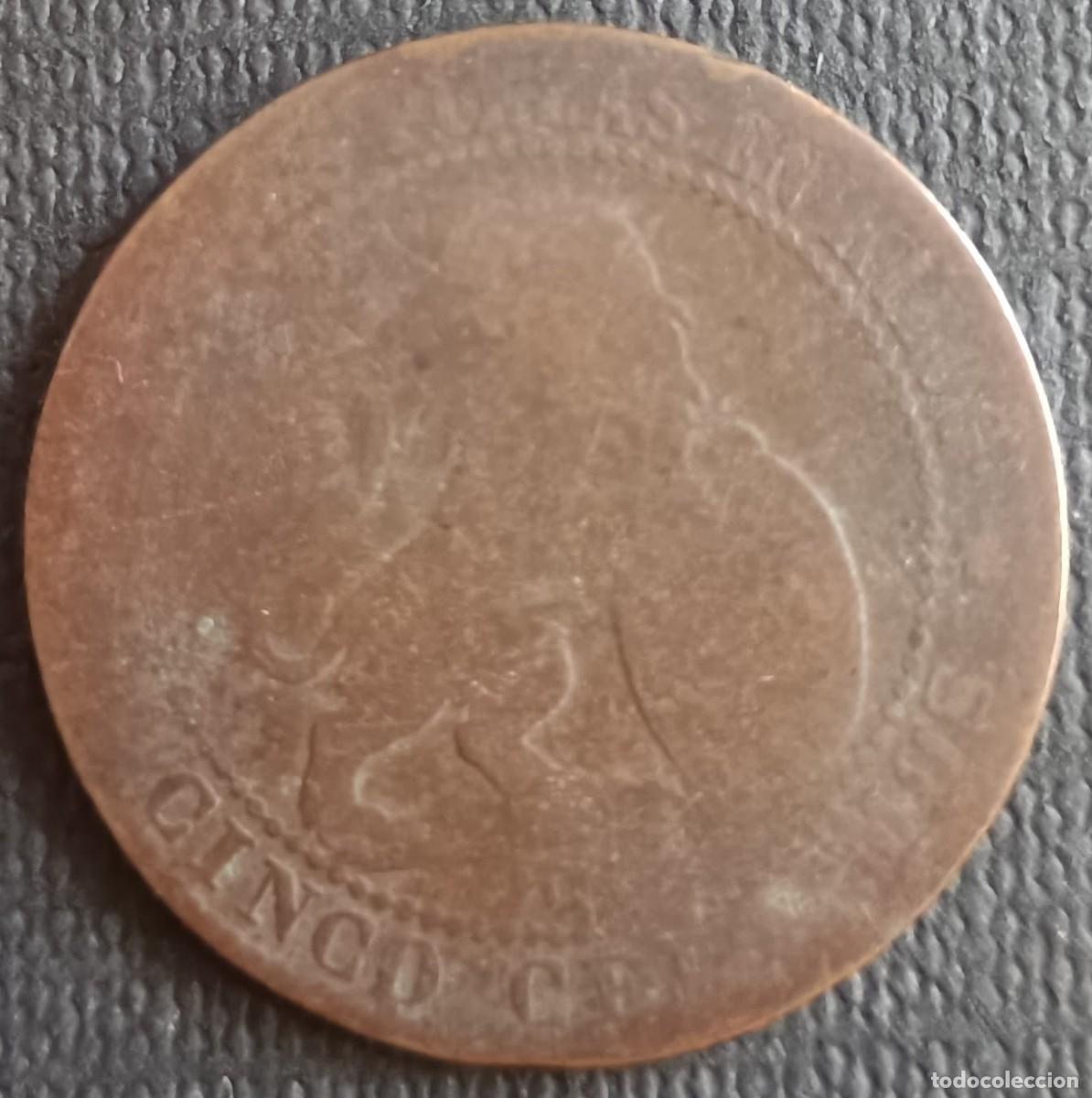 Monedas de Espa&ntilde;a: 5 C&eacute;ntimos 1870 - Espa&ntilde;a - Foto 1