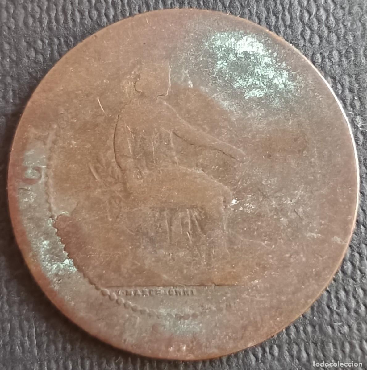 Monedas de Espa&ntilde;a: 5 C&eacute;ntimos 1870 - Espa&ntilde;a - Foto 2