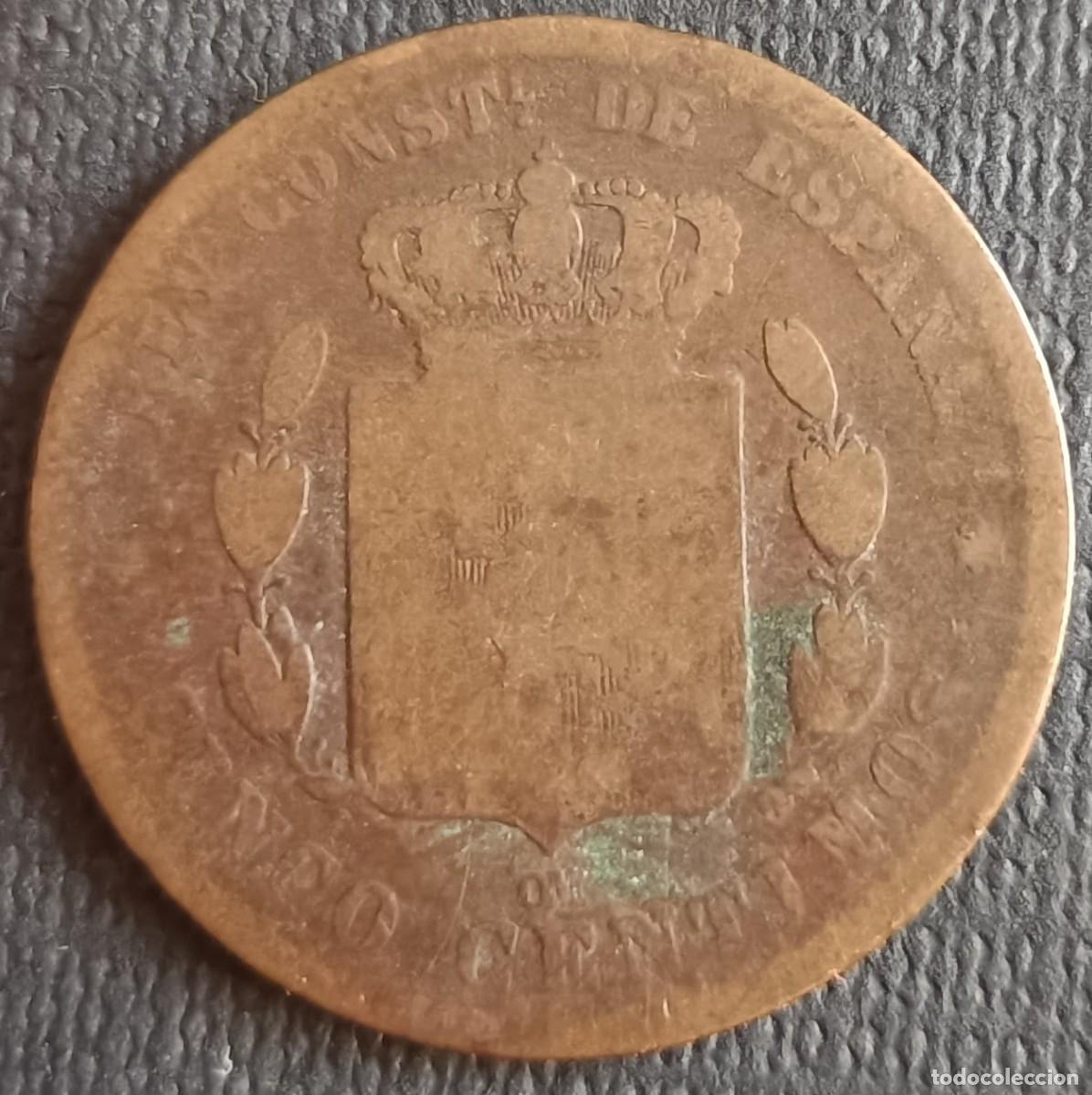 Monedas de Espa&ntilde;a: 5 C&eacute;ntimos 1878 - Alfonso XII - Espa&ntilde;a - Foto 2