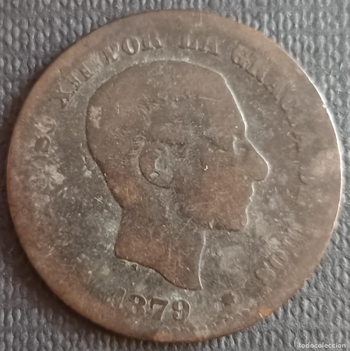 Monedas de Espa&ntilde;a: 5 C&eacute;ntimos 1879 - Alfonso XII - Espa&ntilde;a - Foto 1