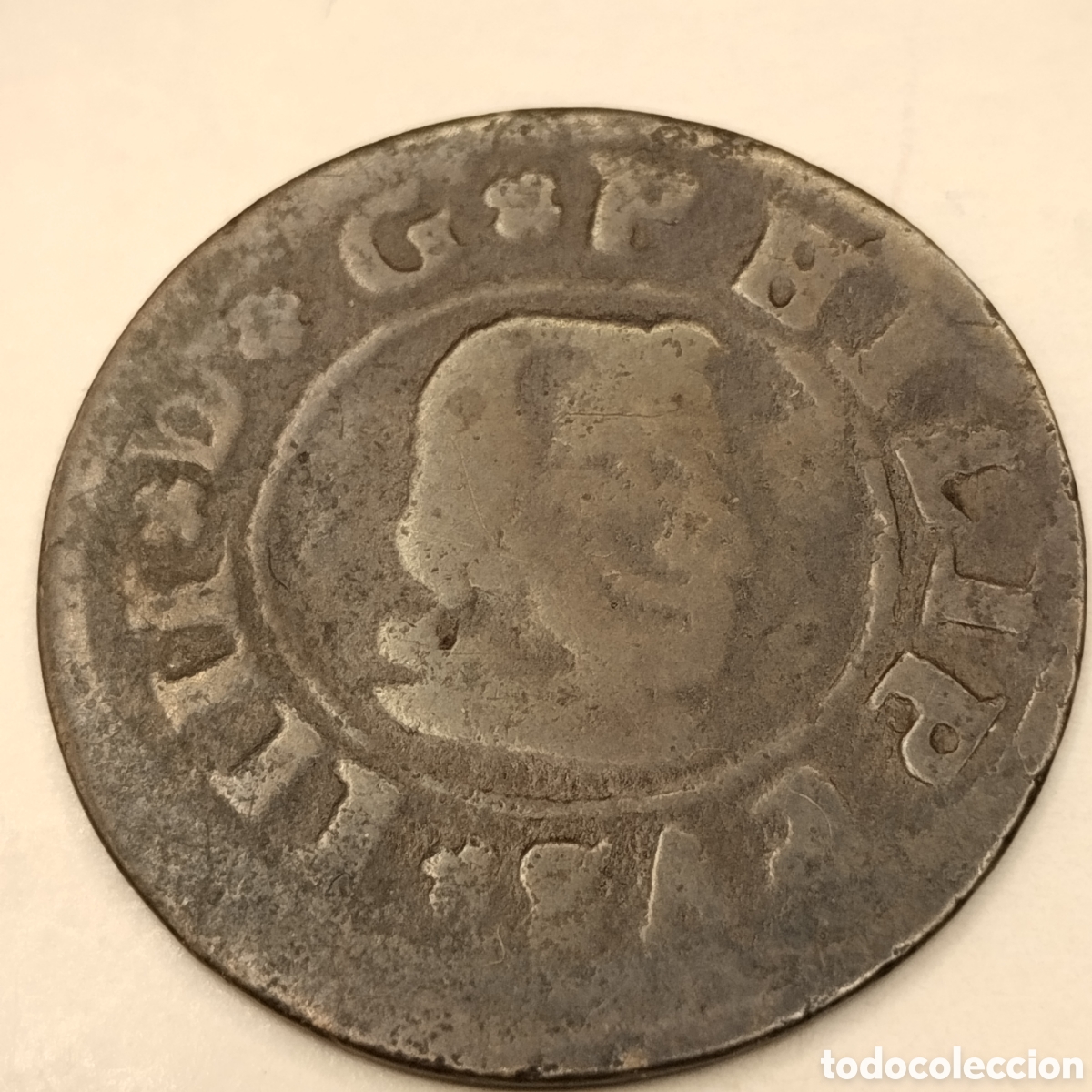 Monedas de Espa&ntilde;a: Felipe IV 1664 - 16 maraved&iacute;s. Con desgaste. - Foto 1