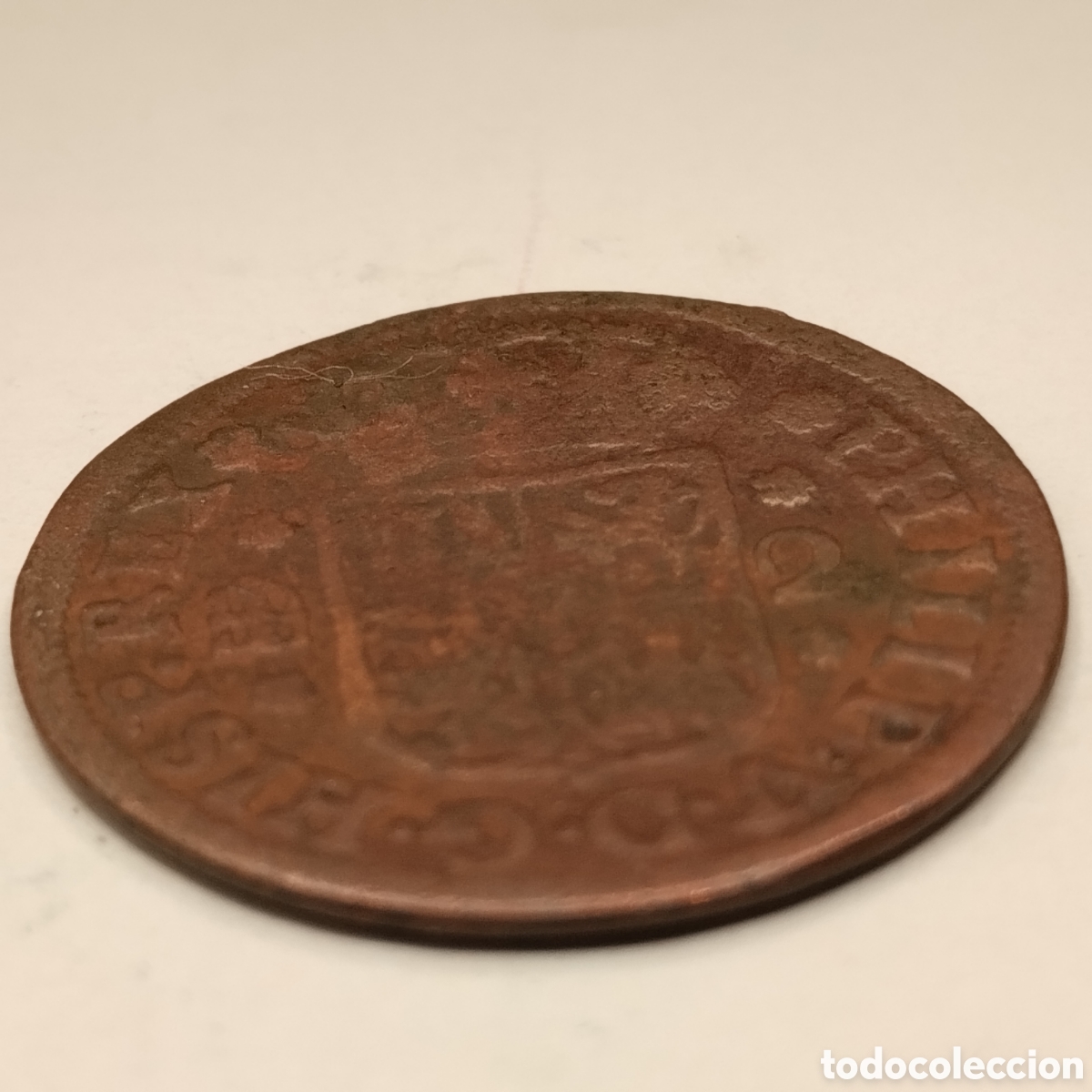 Monedas de Espa&ntilde;a: Felipe V. Philip V. 2 maraved&iacute;s. 1745 - Foto 3