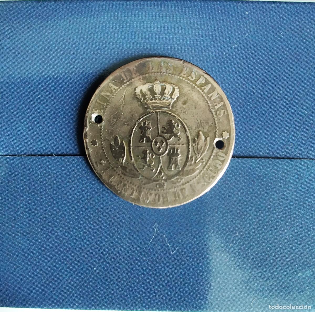 Monedas de Espa&ntilde;a: MONEDA DOS CENTIMOS Y MEDIO ISABEL II 1868 - Foto 2