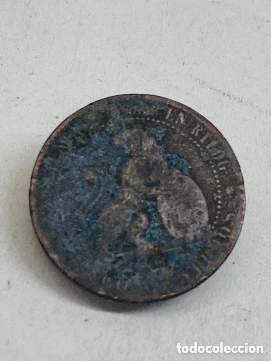 Monedas de Espa&ntilde;a: Moneda de cinco c&eacute;ntimos 1870 - Foto 1