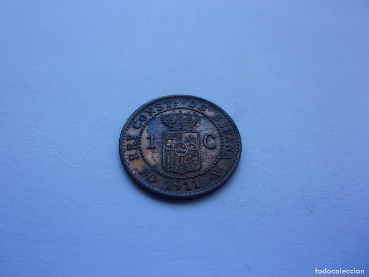 Monedas de Espa&ntilde;a: 12SBS Espa&ntilde;a Alfonso XIII 1 c&eacute;ntimo 1911 PCV - Foto 4