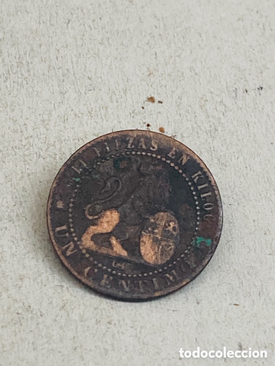 Monedas de Espa&ntilde;a: Moneda un c&eacute;ntimo 1870 - Foto 2