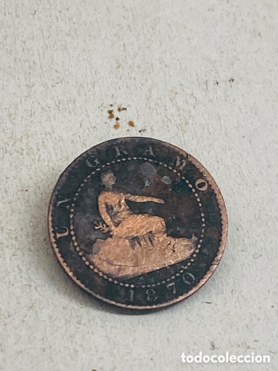 Monedas de Espa&ntilde;a: Moneda un c&eacute;ntimo 1870 - Foto 1