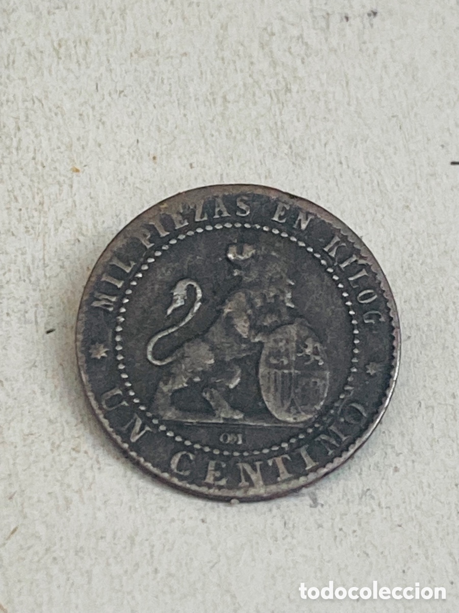 Monedas de Espa&ntilde;a: Moneda de un c&eacute;ntimo 1870 - Foto 1