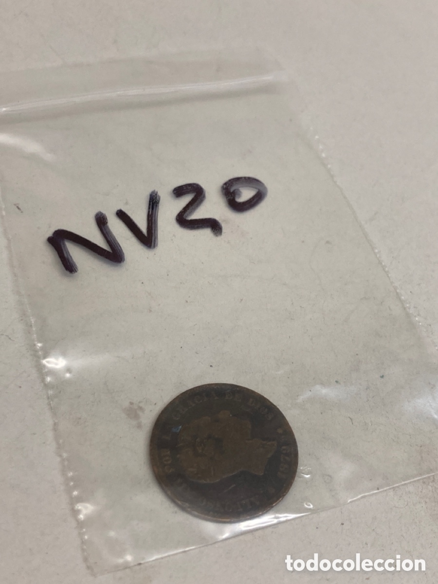 Monedas de Espa&ntilde;a: Moneda de cinco c&eacute;ntimos 1879 - Foto 3