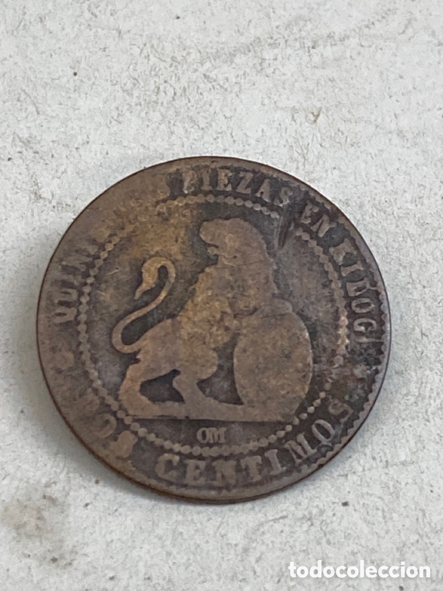 Monedas de Espa&ntilde;a: Moneda de dos c&eacute;ntimos 1870 - Foto 1