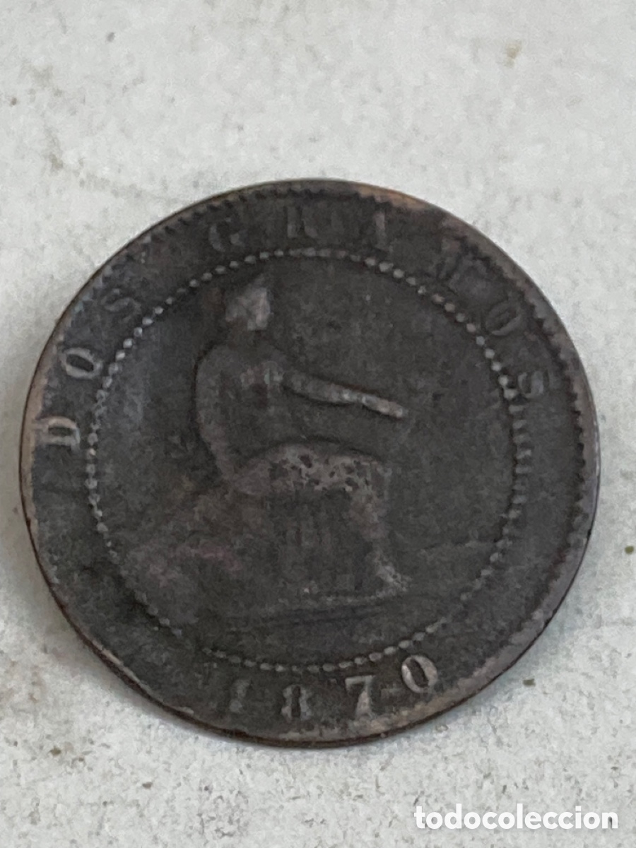 Monedas de Espa&ntilde;a: Moneda dos c&eacute;ntimos 1870 - Foto 1