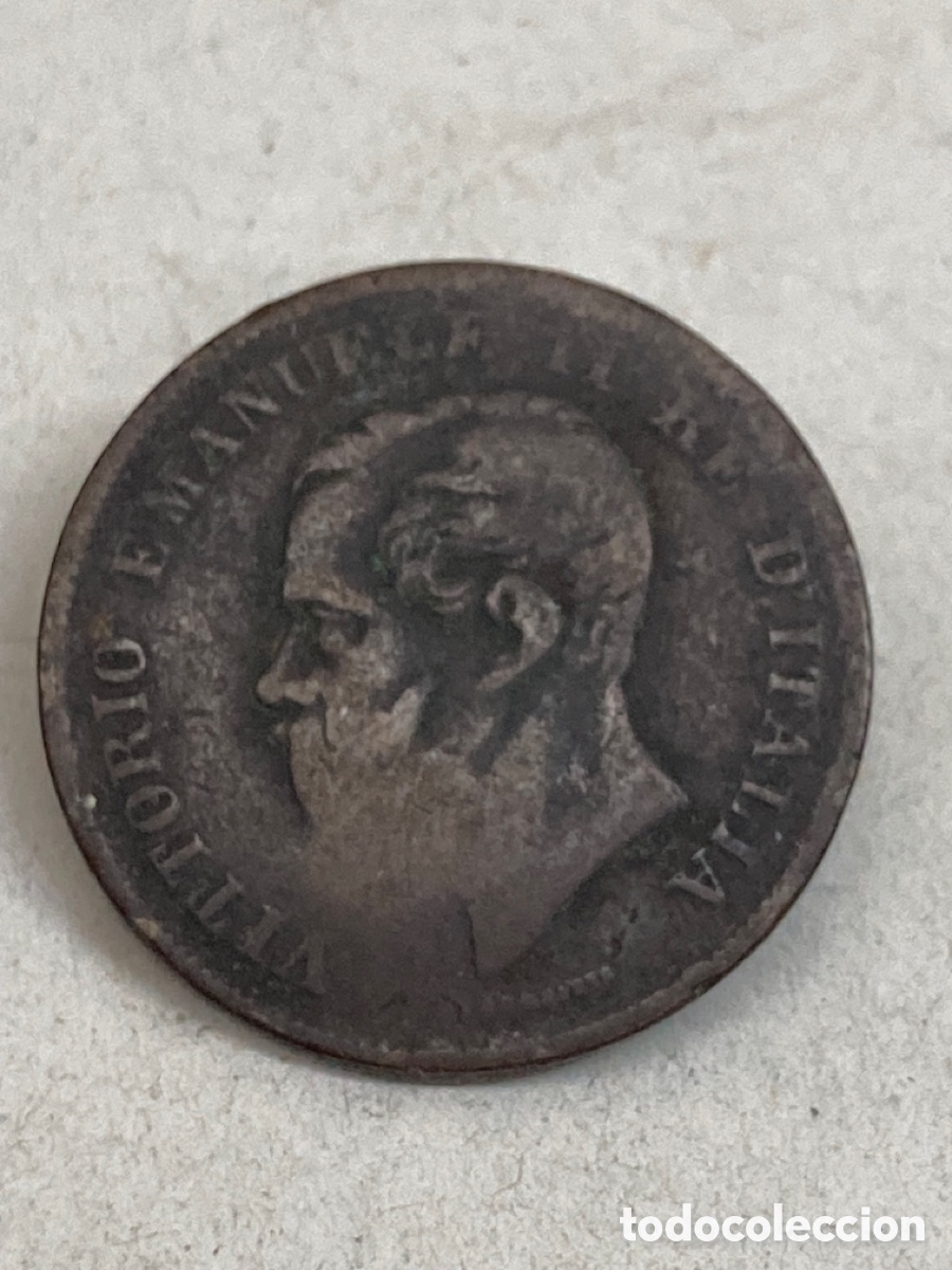 Monedas de Espa&ntilde;a: Moneda 5 c&eacute;ntimos 1861 Italia - Foto 1