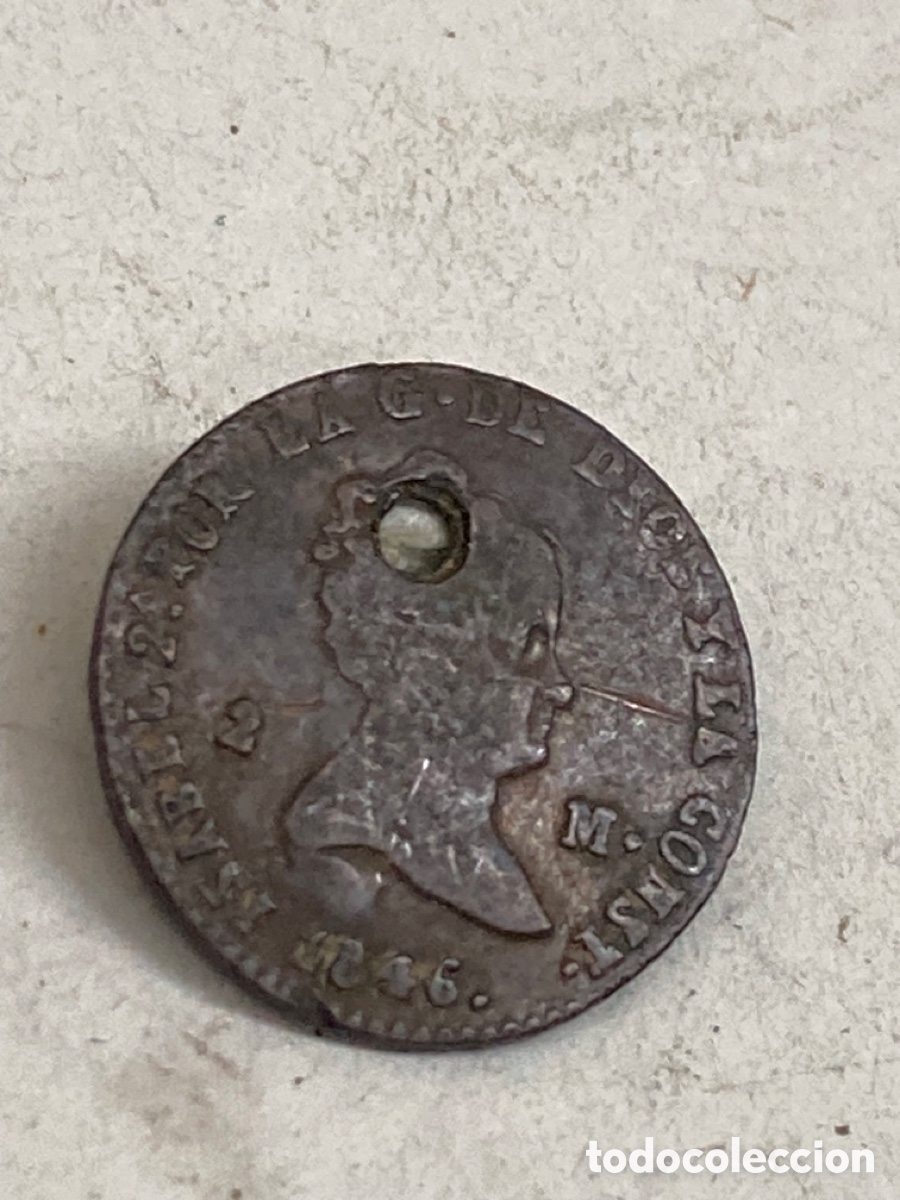 Monedas de Espa&ntilde;a: Moneda 2 reales 1846 - Foto 1