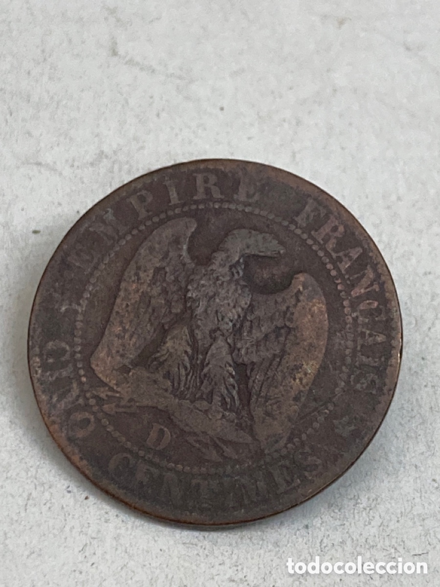 Monedas de Espa&ntilde;a: Moneda cinco c&eacute;ntimos 1856 - Foto 2