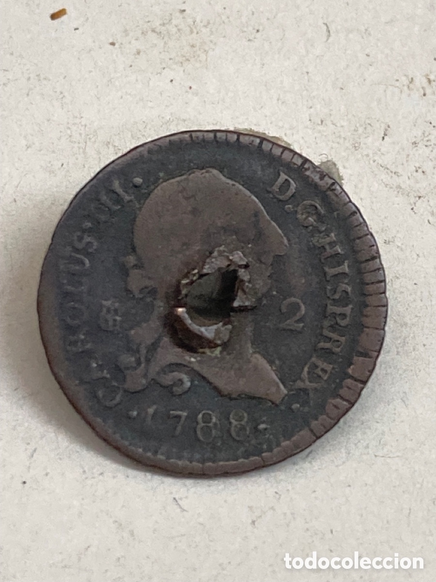 Monedas de Espa&ntilde;a: Moneda 2 reales 1788 - Foto 1