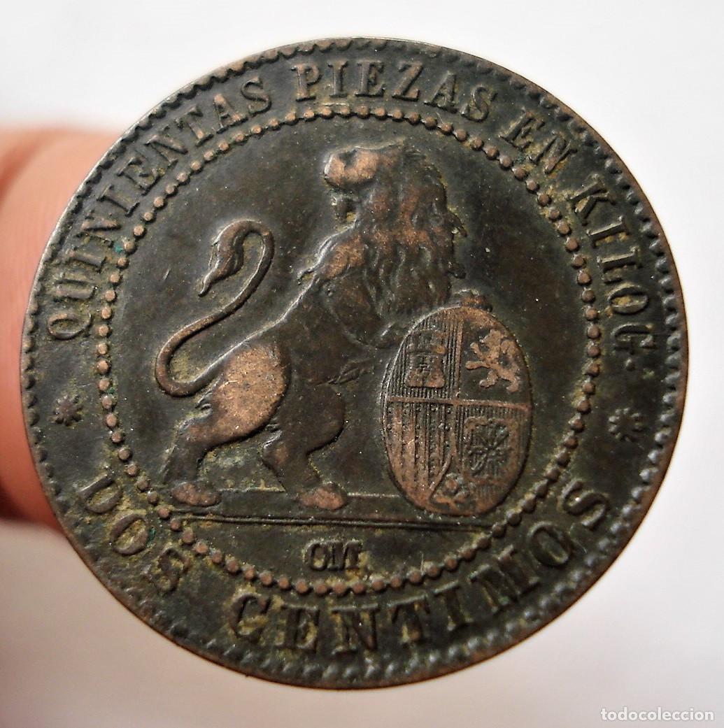 Monedas de Espa&ntilde;a: ESPA&Ntilde;A 2 CENTIMOS 1870 GOBIERNO PROVISIONAL. SPAIN. - Foto 1