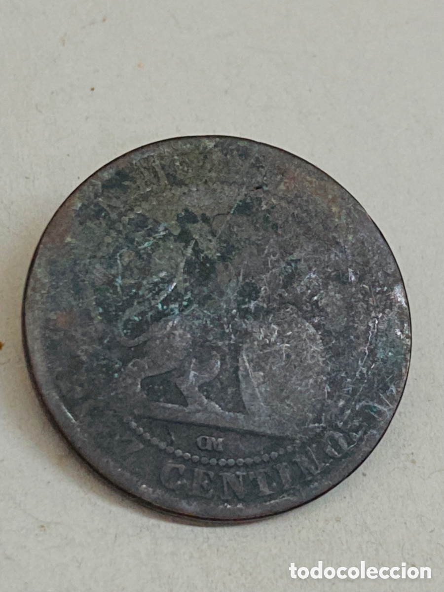 Monedas de Espa&ntilde;a: Moneda de diez c&eacute;ntimos 1870 - Foto 2