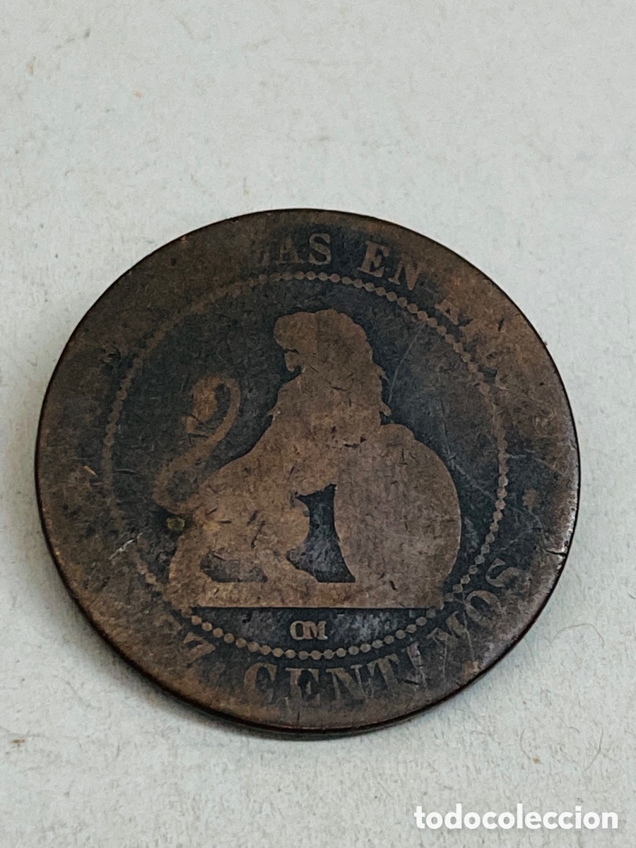 Monedas de Espa&ntilde;a: Moneda de diez c&eacute;ntimos 1870 - Foto 1