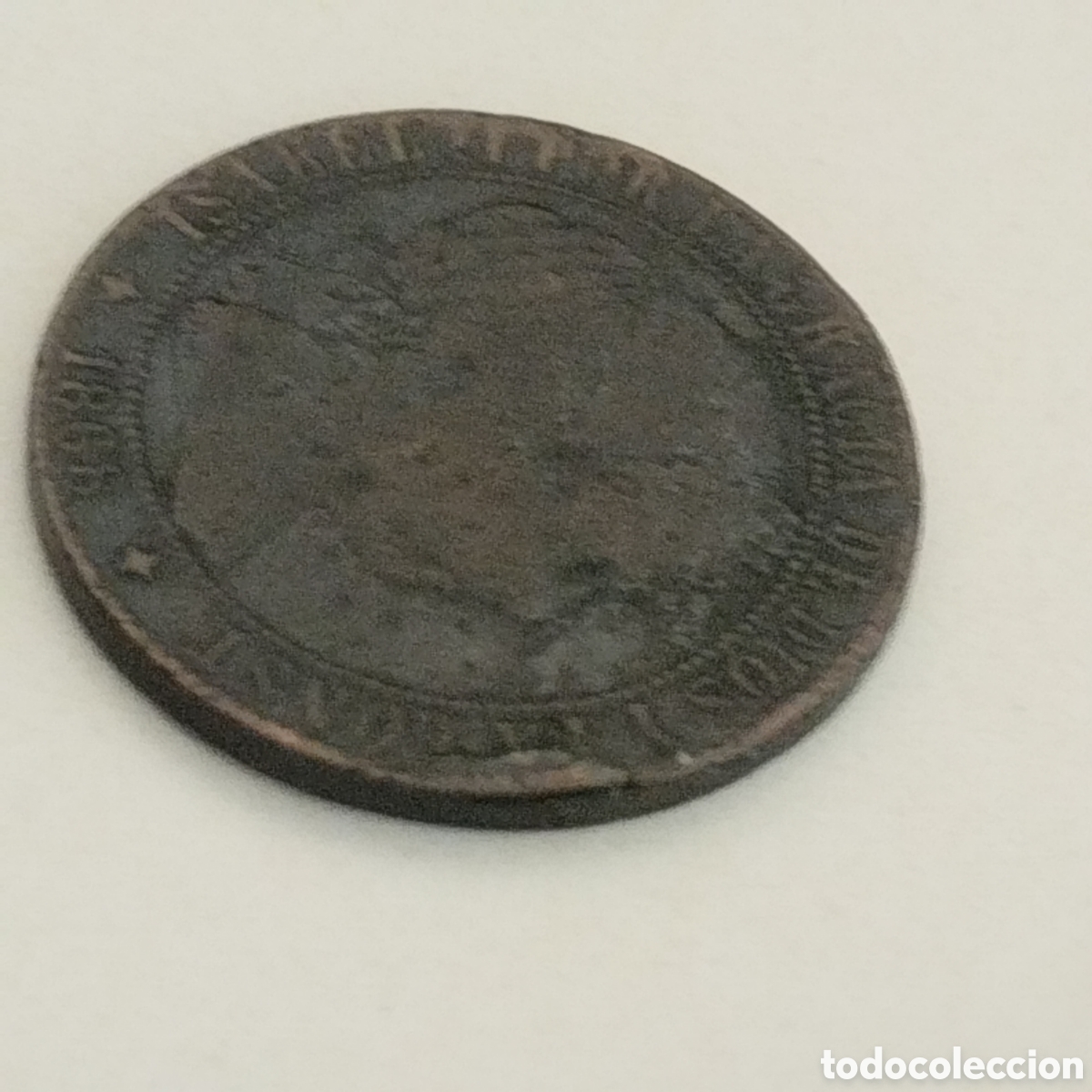 Monedas de Espa&ntilde;a: Moneda Isabel II. 1868. 1 c&eacute;ntimo de escudo. - Foto 5