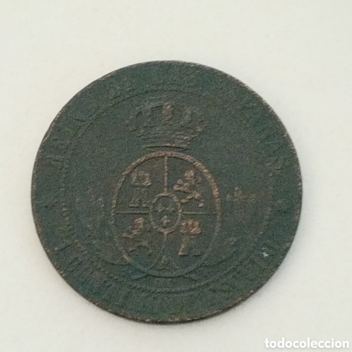 Monedas de Espa&ntilde;a: Moneda Isabel II 1867. 1 c&eacute;ntimo de escudo. - Foto 2