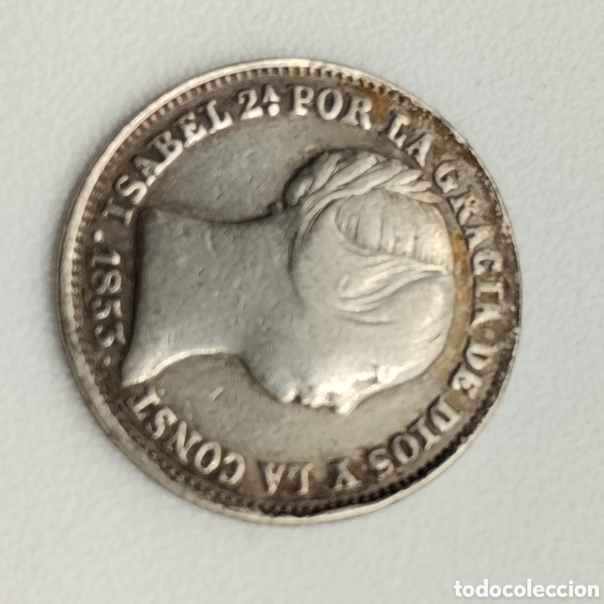 Monedas de Espa&ntilde;a: Moneda Isabel II 1853 - 1 real - Foto 1