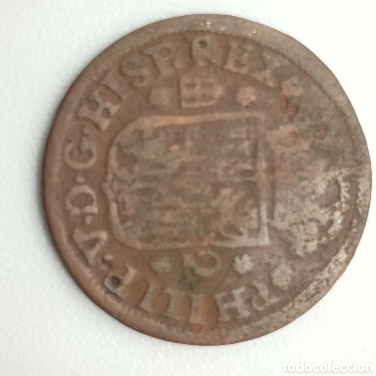 Monedas de Espa&ntilde;a: Felipe V a&ntilde;o 1745 - 2 maraved&iacute;s Philip V - Foto 3