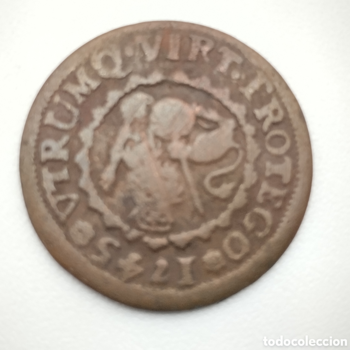Monedas de Espa&ntilde;a: Felipe V a&ntilde;o 1745 - 2 maraved&iacute;s Philip V - Foto 1