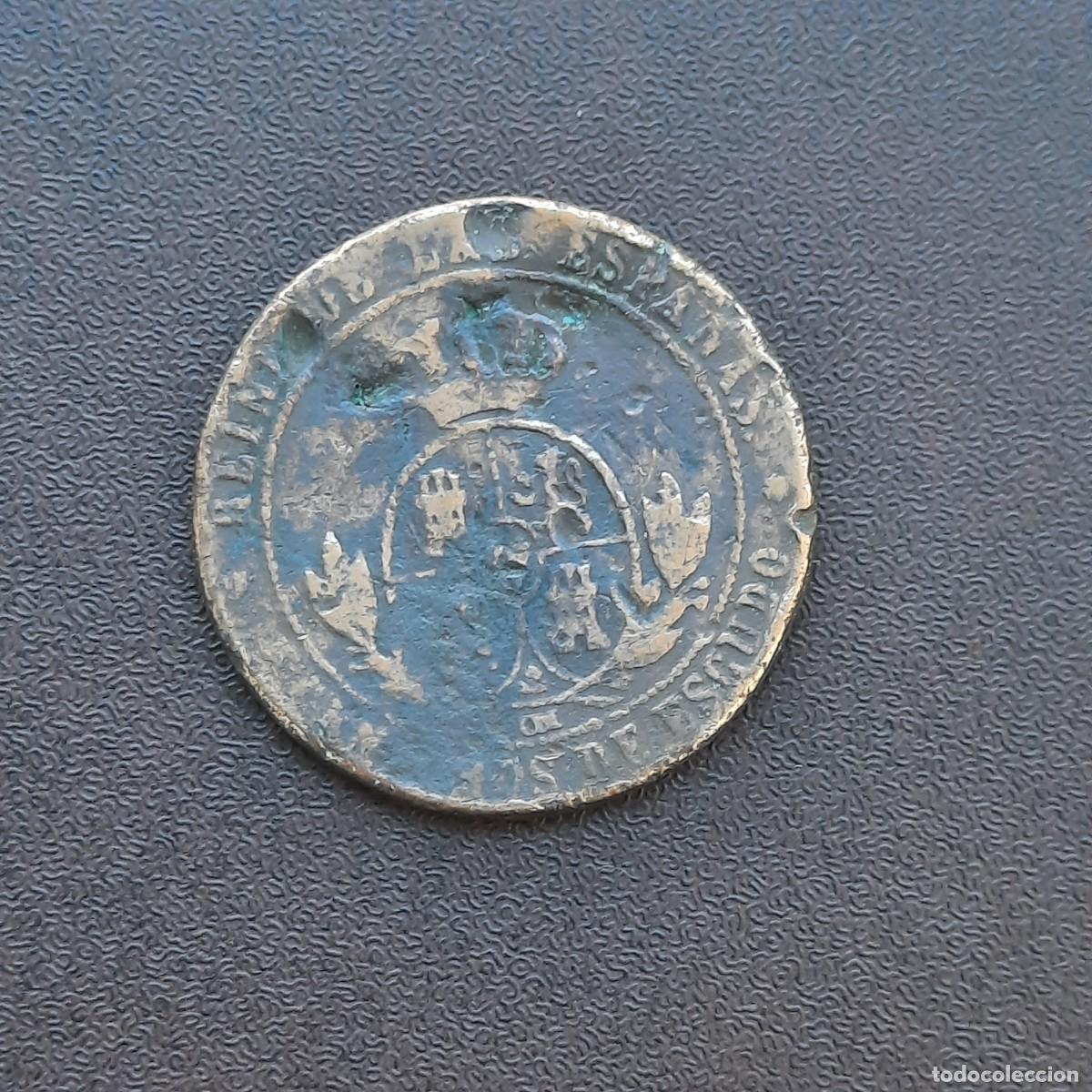 Monedas de Espa&ntilde;a: MONEDA DE 5 C&Eacute;NTIMOS DE ESCUDO DEL A&Ntilde;O 1868,DE COBRE.1 - Foto 2
