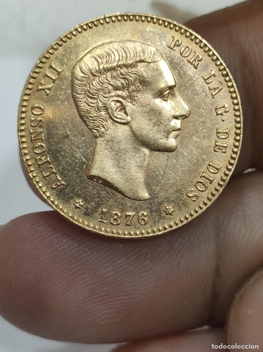 lema Ejemplo Contribuyente moneda de oro 25 pesetas año 1876 *76 original - Compra venta en  todocoleccion