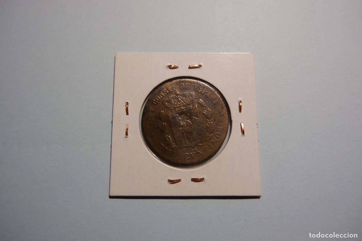 Monedas de Espa&ntilde;a: ESPA&Ntilde;A 10 CENTIMOS 1877 - ALFONSO XII. - Foto 2