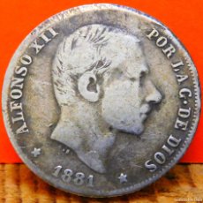 Monedas de España: ESPAÑA, ISLAS FILIPINAS, 20 CTS. DE PESO, 1881. ALFONSO XII. PLATA.(2136). Lote 395043974