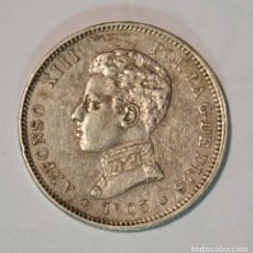 Monedas de España: ALFONSO XIII - 1905 - 2 PESETAS DE PLATA 1905 19* 05* - CECA DE MADRID-S.M.V. - LOT. 4245. Lote 395121354