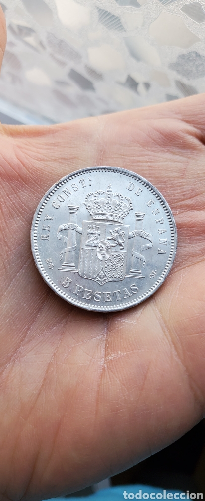 Monedas de Espa&ntilde;a: SOBERBIA SIN CIRCULAR 5 pts 1885*85 - Foto 3
